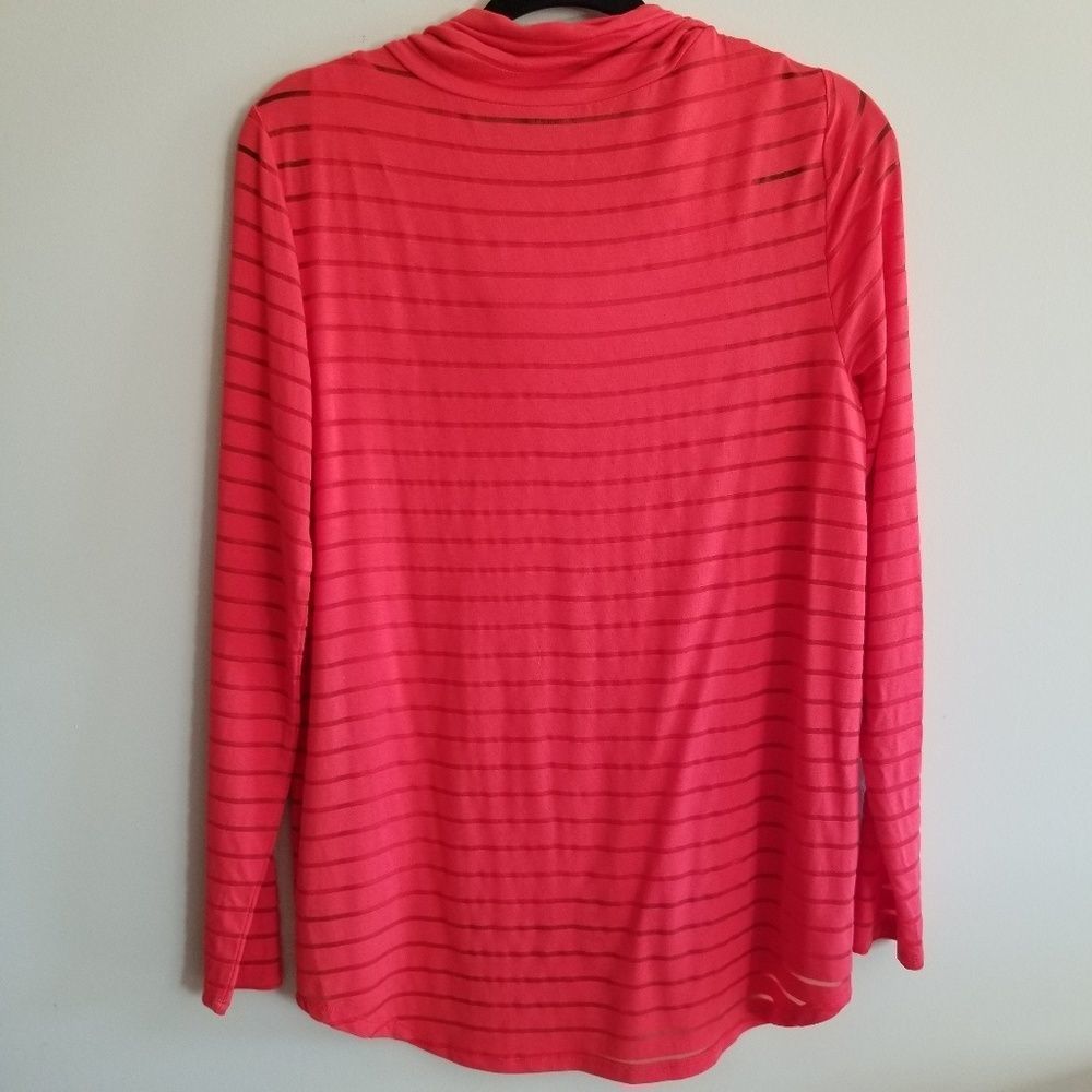 Chelsea & Theodore orange cowl neck top M - Picture 6 of 6
